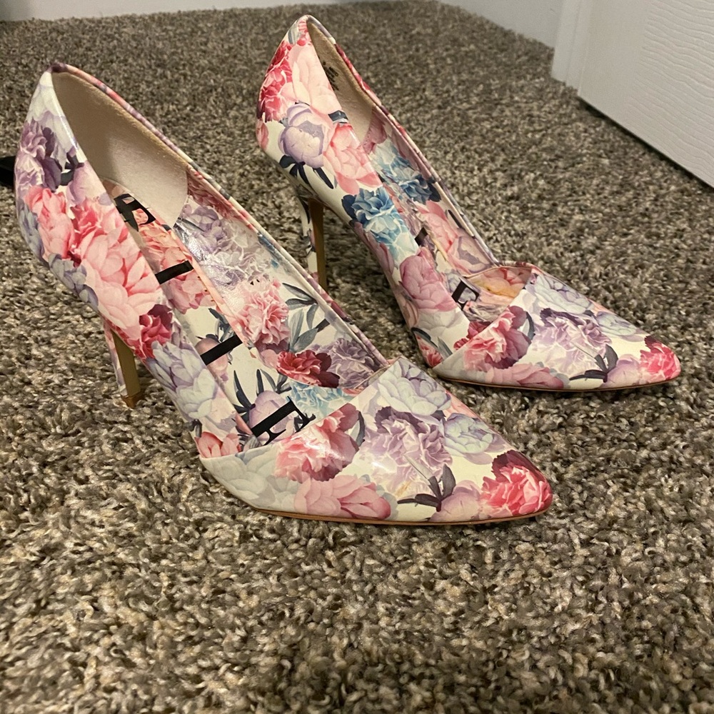 Porcelain Patent Leather Heels